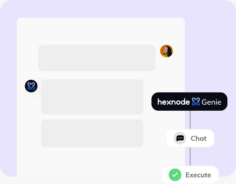 Apply fixes quickly with Hexnode Genie