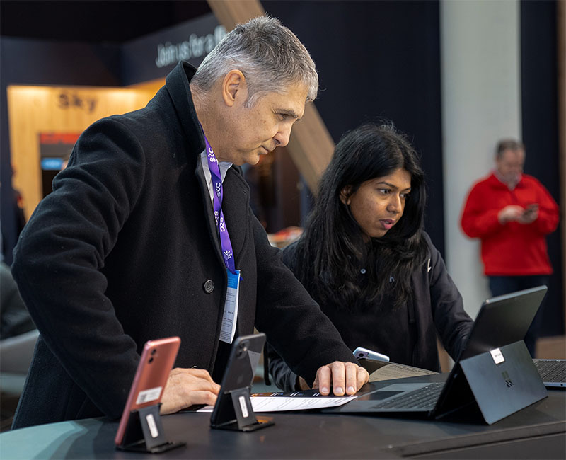 Hexnode sales rep at MWC23
